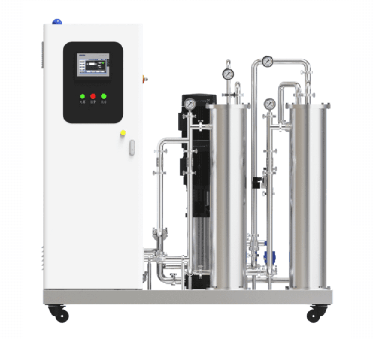 Dialysis reverse-osmosis water treatment system